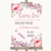 Blush Rose Gold & Lilac Cigar Bar Personalized Wedding Sign
