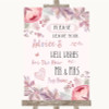 Blush Rose Gold & Lilac Guestbook Advice & Wishes Mr & Mrs Wedding Sign