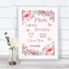 Blush Rose Gold & Lilac I Love You Message For Mum Personalized Wedding Sign Blush Rose Gold & Lilac I Love You Message For Mum Personalized Wedding Sign
