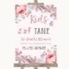 Blush Rose Gold & Lilac Kids Table Personalized Wedding Sign