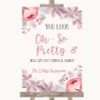 Blush Rose Gold & Lilac Toilet Get Out & Dance Personalized Wedding Sign