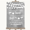 Grey Watercolour Lights Photo Prop Guestbook Personalized Wedding Sign