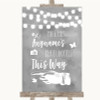 Grey Watercolour Lights Photobooth This Way Left Personalized Wedding Sign