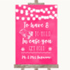 Hot Fuchsia Pink Watercolour Lights Wedding Blanket Scarf Wedding Sign