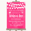 Hot Fuchsia Pink Watercolour Lights Wedpics App Photos Personalized Wedding Sign