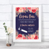 Navy Blue Blush Rose Gold Cigar Bar Personalized Wedding Sign