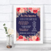 Navy Blue Blush Rose Gold Rules Of The Dance Floor Personalized Wedding Sign