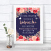 Navy Blue Blush Rose Gold Wedpics App Photos Personalized Wedding Sign