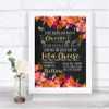 Pink Coral Orange & Purple Cheeseboard Cheese Song Personalized Wedding Sign