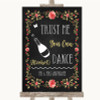 Chalk Style Blush Pink Rose & Gold Alcohol Says You Can Dance Wedding Sign