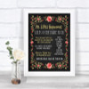 Chalk Style Blush Pink Rose & Gold Rules Of The Dance Floor Wedding Sign