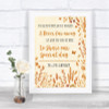 Autumn Leaves In Our Thoughts Personalized Wedding Sign