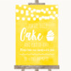 Yellow Watercolour Lights Have Your Cake & Eat It Too Personalized Wedding Sign