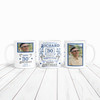 30th Birthday Gift Aged To Perfection Blue Photo Tea Coffee Personalized Mug