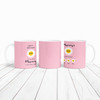 Birthday Gift Pink Background Mummy's Little Flowers Personalized Mug