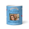 Boyfriend Blue Heart Photo Valentine's Day Gift Personalized Mug