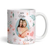 Floral Photo Mother's Day Birthday Gift For Mum Personalized Mug