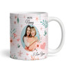 Floral Photo Mother's Day Birthday Gift For Nanny Personalized Mug