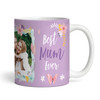 Best Mum Ever Mother's Day Gift Purple Photo Personalized Mug