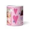 Nanny Birthday Gift Mother's Day Love You Heart Photo Pink Personalized Mug