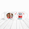 Romantic Boyfriend Gift Couple Hearts Photo Personalized Mug