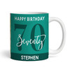 70th Birthday Photo Gift For Him Green Tea Coffee Cup Personalized Mug
