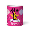 13 Years Photo Pink 13th Birthday Gift For Teenage Girl Awesome Personalized Mug