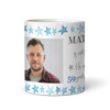 80th Birthday Gift For Him Blue Star Photo Tea Coffee Cup Personalized Mug