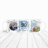 90th Birthday Gift Fishing Present For Angler For Him Photo Personalized Mug