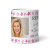90th Birthday Gift For Her Pink Star Photo Tea Coffee Cup Personalized Mug
