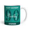 90th Birthday Photo Gift For Him Green Tea Coffee Cup Personalized Mug