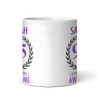 95th Birthday Gift For Women Purple Ladies Birthday Present Personalized Mug