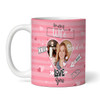 Amazing Wife Gift Pink Heart Photo Frame Tea Coffee Cup Personalized Mug