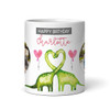 Cute Dinosaur Birthday Gift For Husband For Wife Photo Personalized Mug