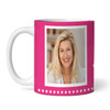 Funny 40th Birthday Gift Middle Finger 39+1 Joke Pink Photo Personalized Mug