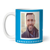 Funny 50th Birthday Gift Middle Finger 49+1 Joke Blue Photo Personalized Mug