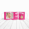 Funny 50th Birthday Gift Middle Finger 49+1 Joke Pink Photo Personalized Mug
