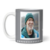 Funny 60th Birthday Gift Middle Finger 59+1 Joke Grey Photo Personalized Mug