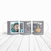 Funny 70th Birthday Gift Middle Finger 69+1 Joke Grey Photo Personalized Mug