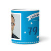 Funny 80th Birthday Gift Middle Finger 79+1 Joke Blue Photo Personalized Mug