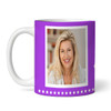 Funny 90th Birthday Gift Middle Finger 89+1 Joke Purple Photo Personalized Mug