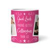 Funny Gift For Colleague Leaving Job Pink Photo Tea Coffee Cup Personalized Mug