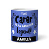 Gift For Carer Legend Photo Blue Tea Coffee Cup Personalized Mug