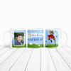 Gift For Grandson Soccer Player Soccer Photo Tea Coffee Cup Personalized Mug