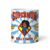 Gift For Mum Dark Skin Female Superhero Tea Coffee Cup Personalized Mug
