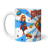 Gift For Mum Red Ginger Hair Female Superhero Tea Coffee Cup Personalized Mug