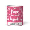 Gift For Nurse Legend Photo Pink Tea Coffee Cup Personalized Mug