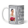 Gift For Teacher Legend Photo Grey Tea Coffee Cup Personalized Mug