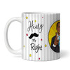 Mr Right Retro Dark Skin Man Pointing Finger Tea Coffee Gift Personalized Mug