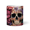 Pink Floral Decorative Skull Gothic Alternative Tea Coffee Cup Personalized Mug